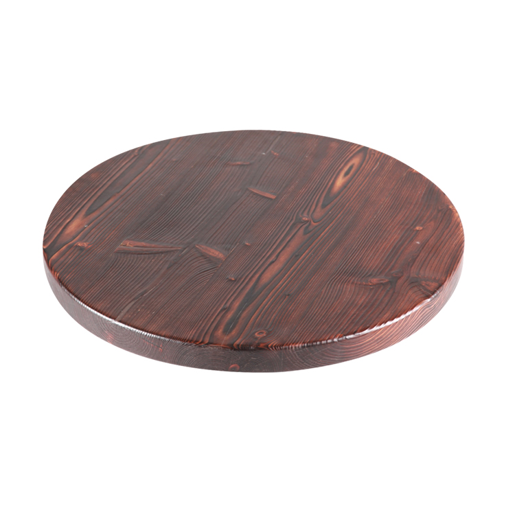 Mesa de comedor de café de madera de pino redonda moderna 【RW-30028-TO】