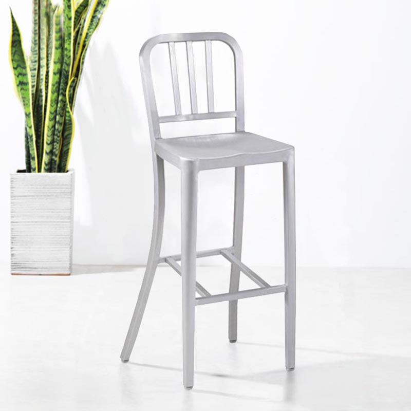 Silla de café cómoda de aluminio